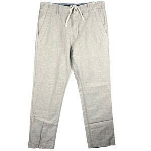 Banana Republic Light Gray Drawstring Chinos
